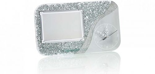 OROLOGIO MURANO GLASS CON GRANIGLIA CON TARGA PERSONALIZZABILE