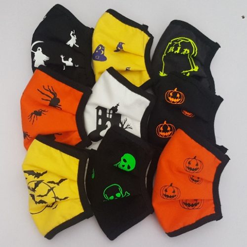 MASCHERINA HALLOWEEN ADULTO ELASTICO DIETRO NUCA O ORECCHIO
