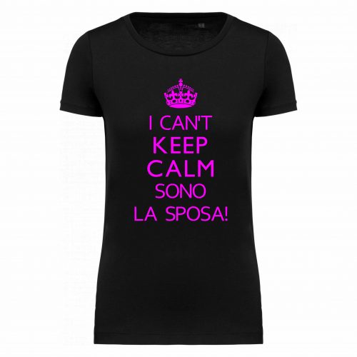 T-SHIRT ADDIO AL NUBILATO “Keep Calm sposa”