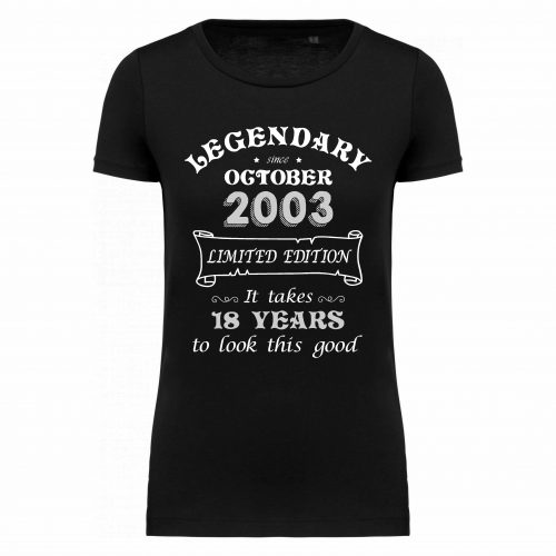 T-SHIRT ANNI “18 YEARS”