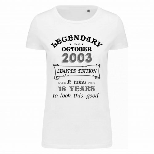 T-SHIRT ANNI “18 YEARS”