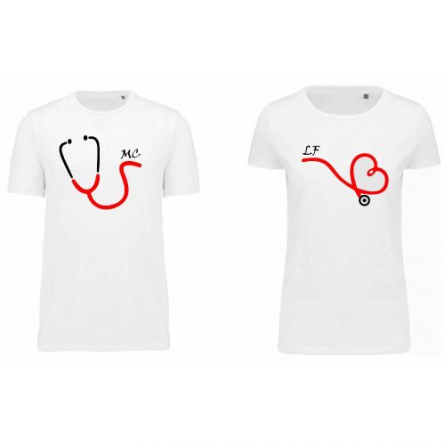 COPPIA T-SHIRT SAN VALENTINO “BATTITO”