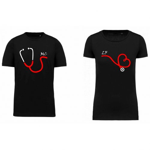 COPPIA T-SHIRT SAN VALENTINO “BATTITO”