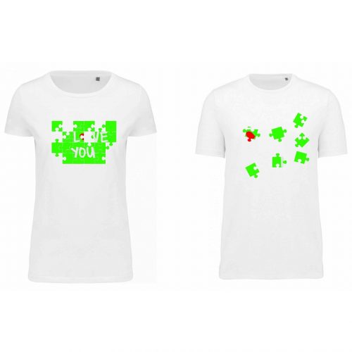 COPPIA T-SHIRT SAN VALENTINO “PUZZLE”