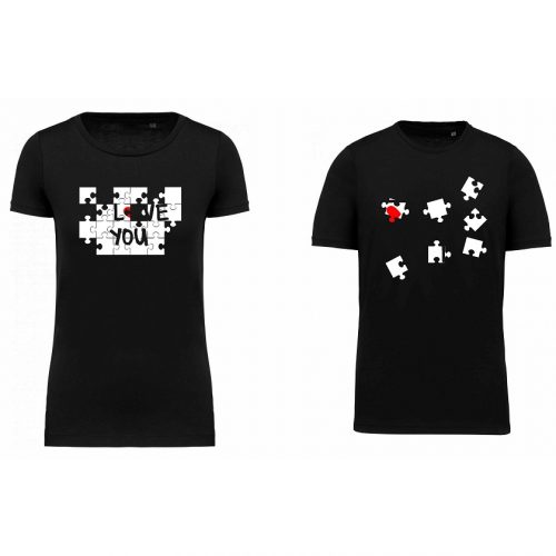 COPPIA T-SHIRT SAN VALENTINO “PUZZLE”
