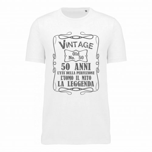 T-SHIRT STAMPA COMPLEANNO “VINTAGE UOMO”
