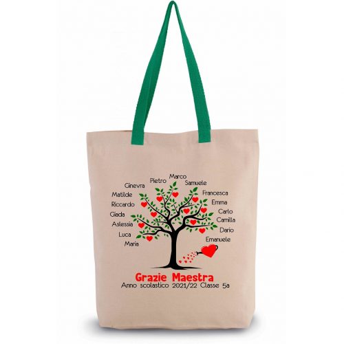 BORSA GRAZIE MAESTRA “ALBERO” - immagine 4