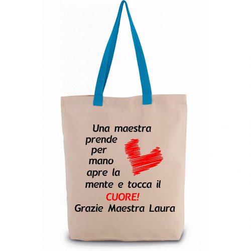 BORSA GRAZIE MAESTRA "CUORE" - immagine 2