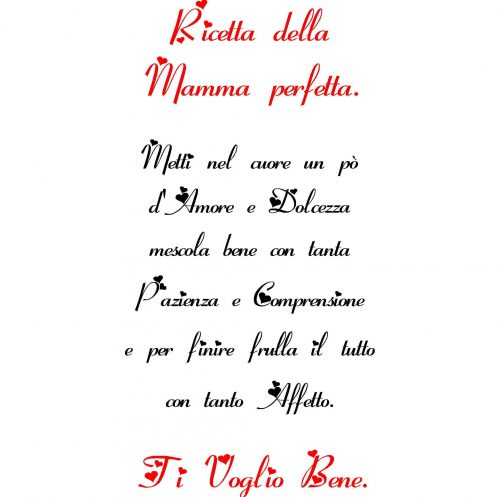 GREMBIULE FESTA DELLA MAMMA "RICETTA PERFETTA" - immagine 2