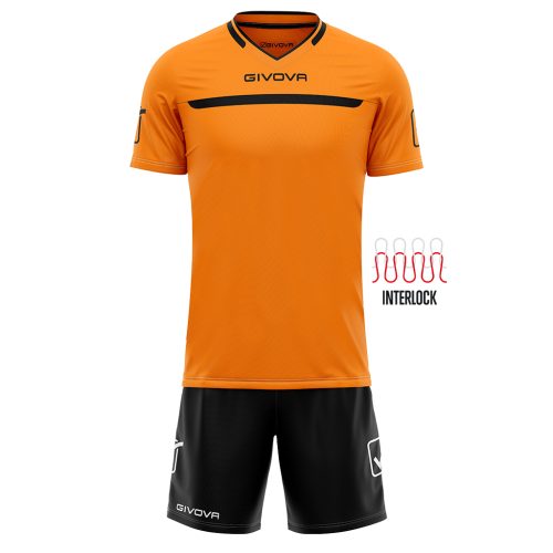 KIT ONE GIVOVA ARANCIO-NERO TAGLIA L