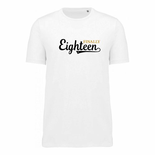 T-SHIRT "FINALMENTE DICIOTTENNE”